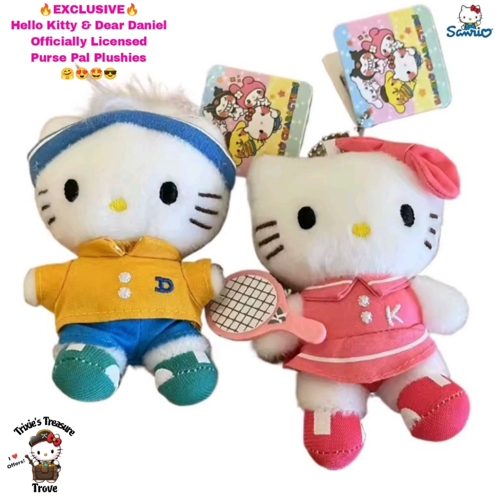 EXCLUSIVE - Hello Kitty & Dear Daniel Purse Pal Plushies